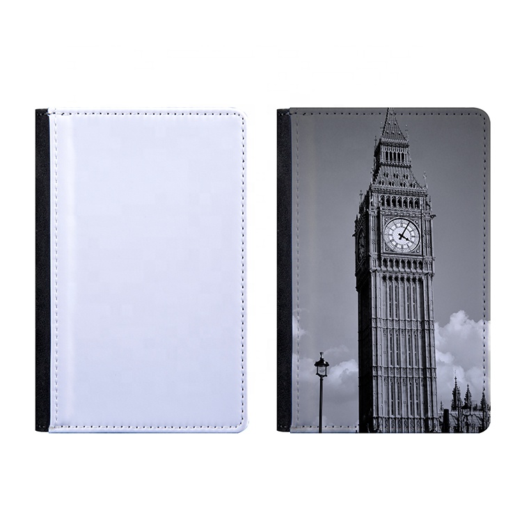 Custom Logo Print Blank Sublimation PU Passport Holder