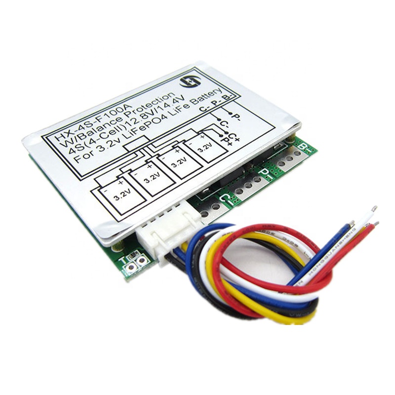 4S 100A 12,8 V-железо-фосфатных аккумуляторов и никель-LiFePO4 ячейка литиевой батареи PCB плата защиты BMS с балансом