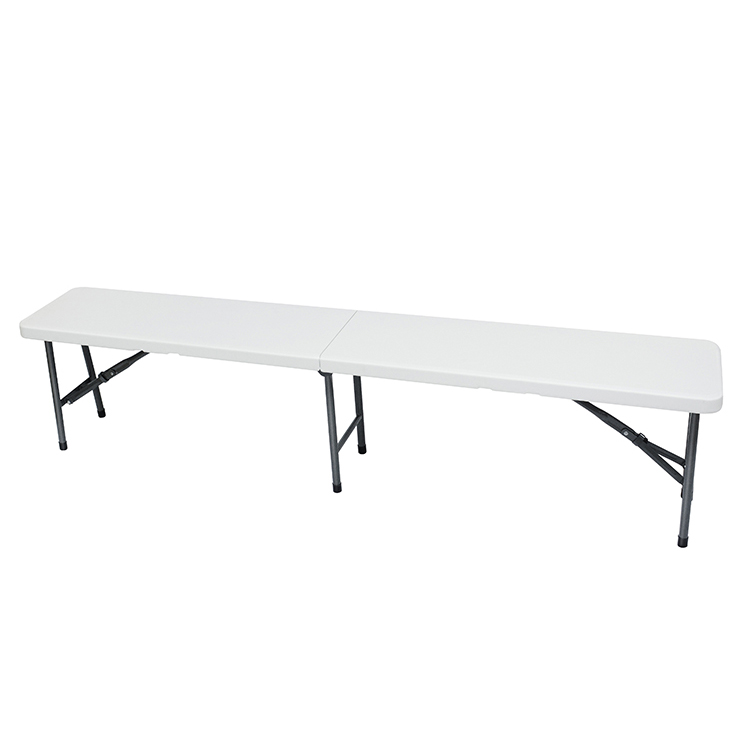 Outdoor Garden Patio Metal 6FT Plastic Folding in -half Outdoor Picnic Foldable Bench Seat