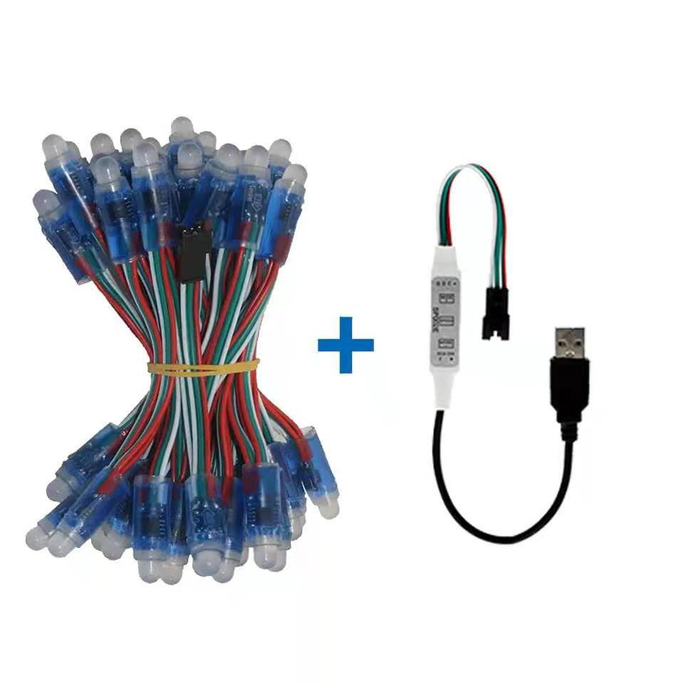 Led pixel Module DC5V led pixel ws2811 12mm IP68 addressable Full Color RGB advertising signal light LED Pixel light