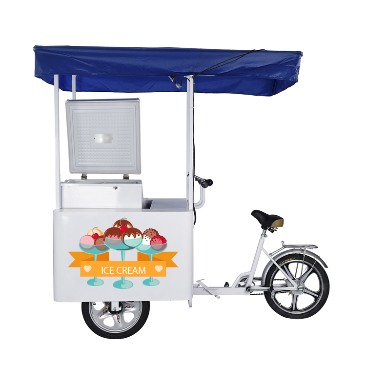 DC 12V24V ice cream beer tricycle with solar freezer big discount rickshaw