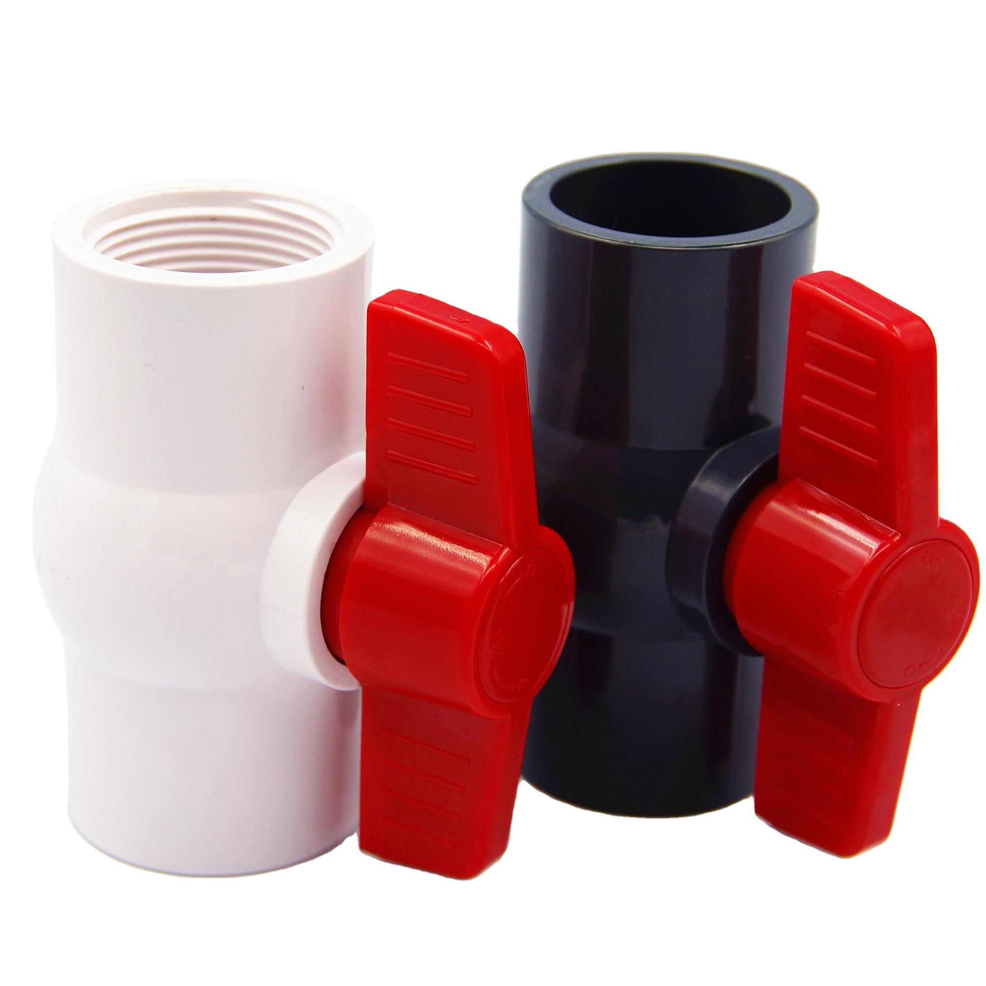 Пластиковые клапаны и фитинги ПВХ ручные клапаны U-PVC Valvula de Esfera