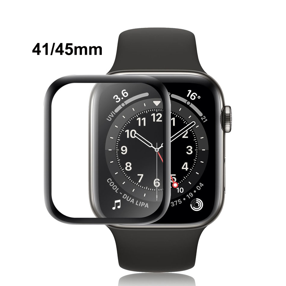Прозрачное закаленное стекло COOLYEP для защиты экрана Apple iWatch Watch 7 41 мм 45 мм