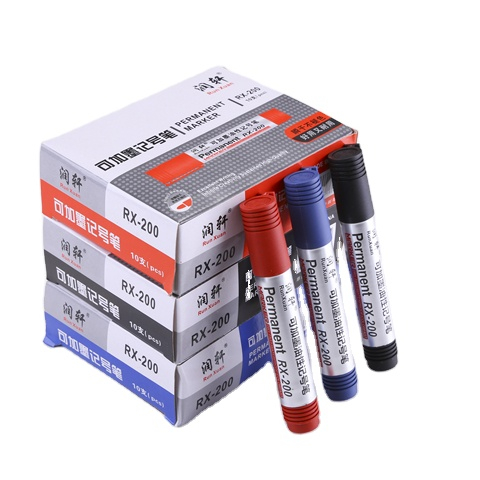 Muti-Color Bullet Chisel Tip colored waterproof cheaper permanent markers pen