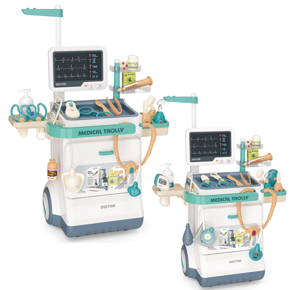 Doctor Medical Game Set Toy for Kids 26pcs Medical Simulation X-ray and Electrocardiogram Toy Set Pretend Doctor Toy Play Game