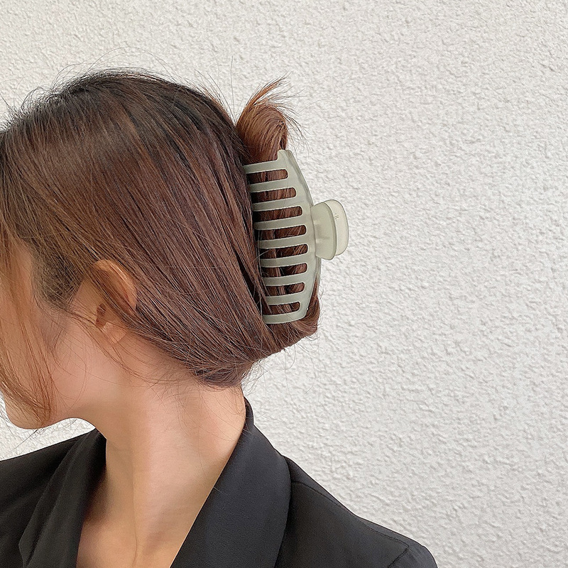 Quality Solid Color Plastic Resin Hair Clip Claw Simple Elegant Women Hair Clip Claws