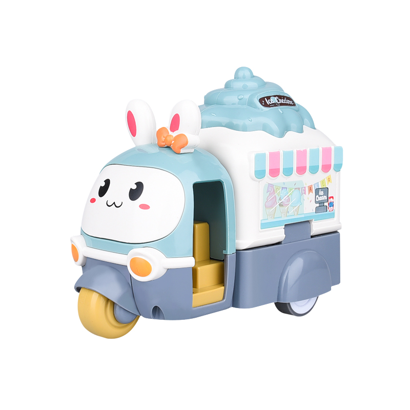 New Item Hot Sale Educational Inertial Impact Deformation Ejection Ice Cream Car Toys Truck Boy Toy Car
