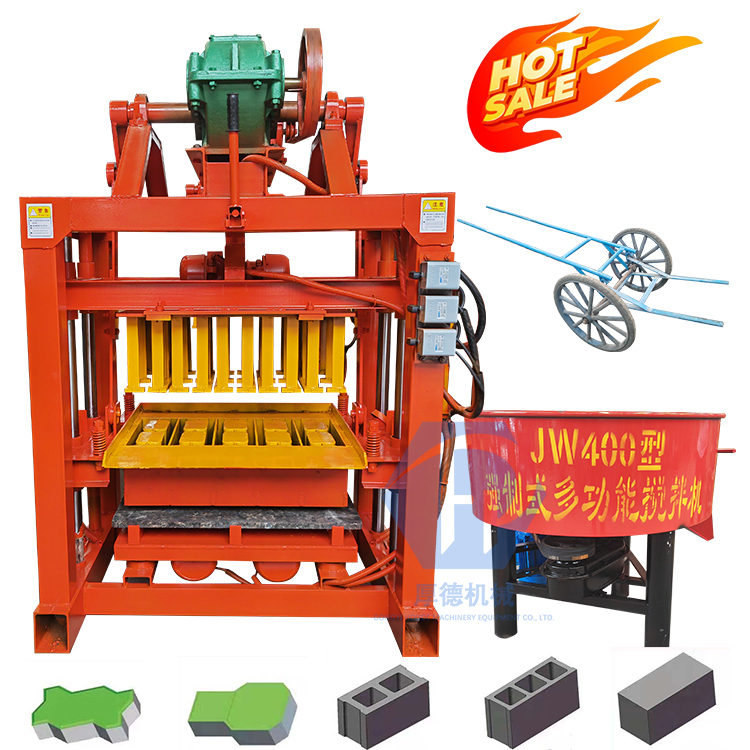 Widely Used Semi Automatic 4-40 Soil Block Brick Production Line Fly Ash Concrete Block Machine Big Red Brick Machine Line