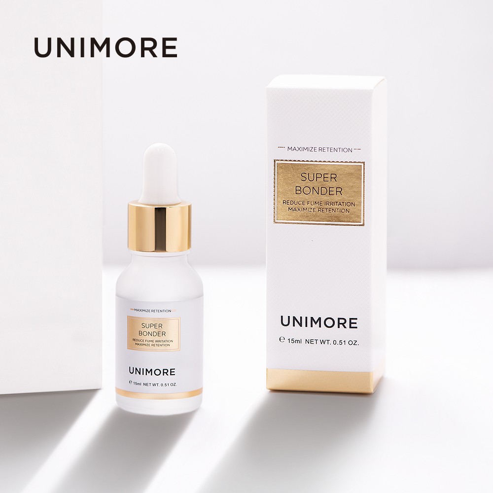 Маслостойкий клей Unimore для наращивания ресниц, японский супер Bonder, индивидуальная этикетка в упаковке, для решения проблем с искусственными ресницами