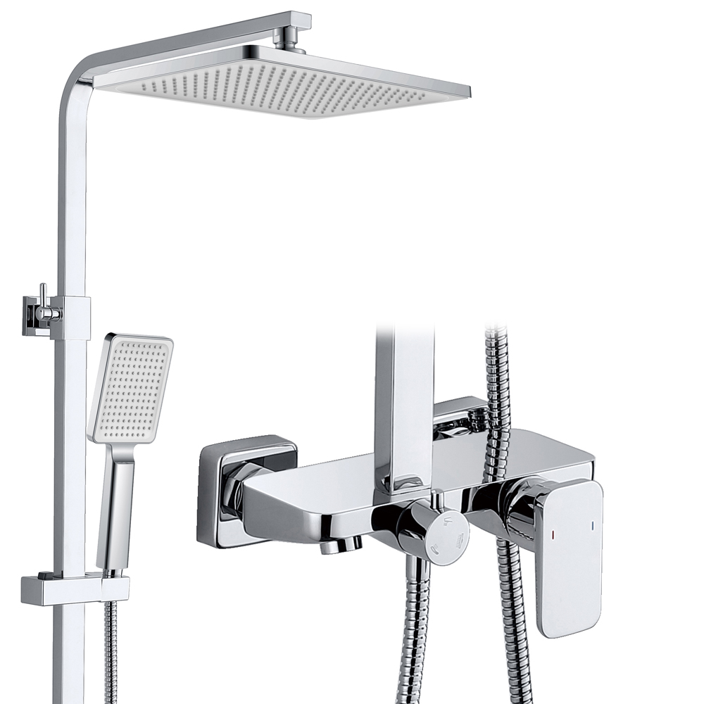 2021 new rain shower 3 function brass mixer bathroom fixtures faucet shower