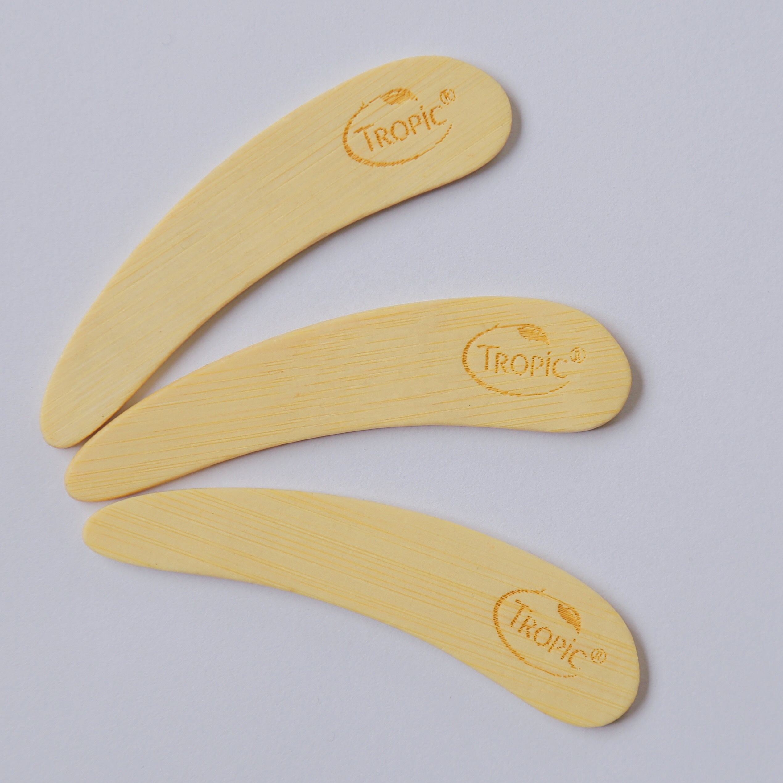 Natural China Style Packing Custom LOGO Facial Bamboo makeup spoon