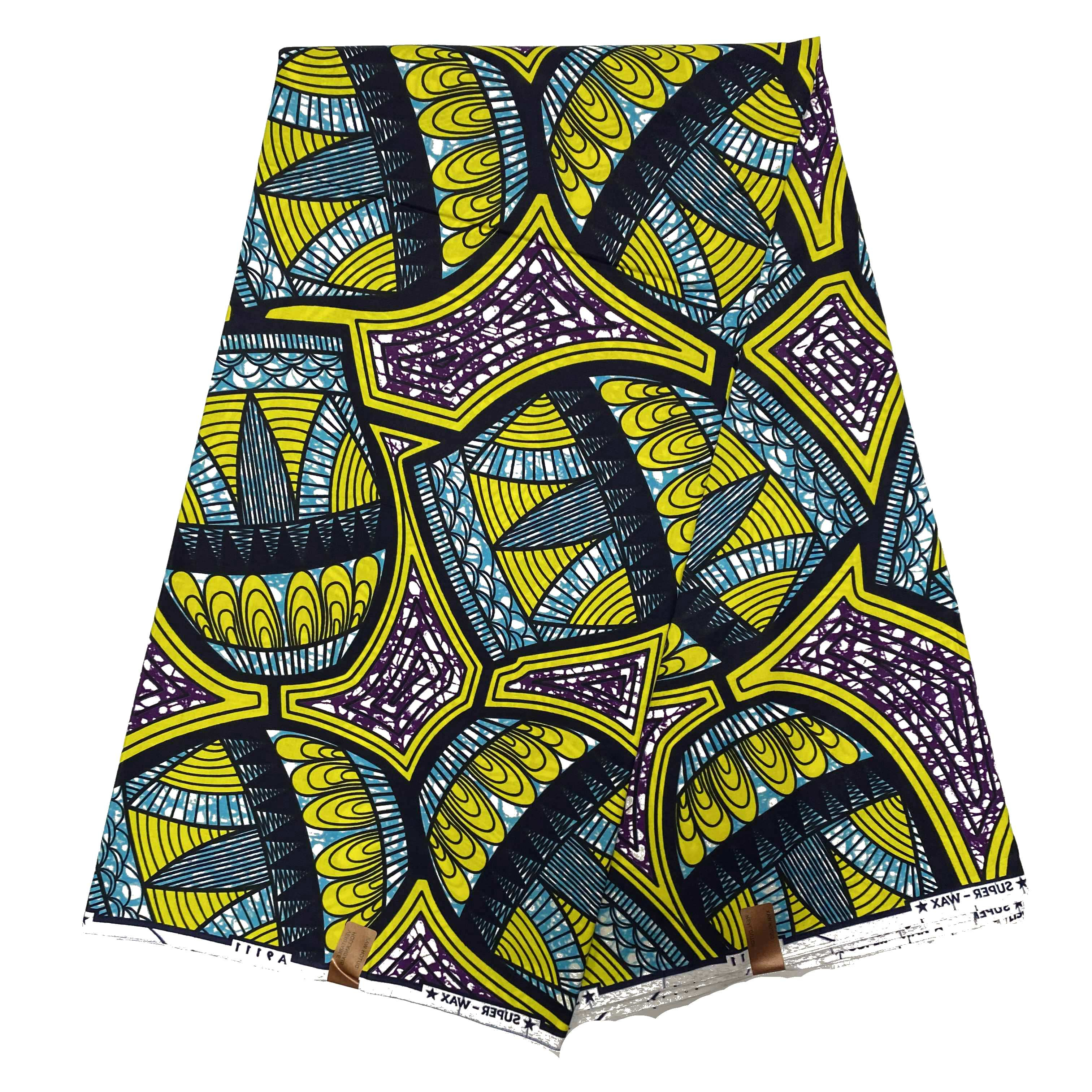New Model African Wax Printed Woven Fabric 100% Cotton Print Veritable Real Wax Fabric
