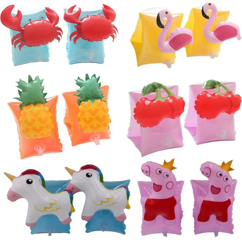 Amazon hot selling pvc cartoon animal Inflatable kids pool armbands