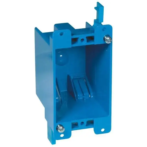 cheap non-metallic indoor outdoor wall Electrical switch outlet box receptacle Junction boxes Super Blue W114R W114R PVC Box