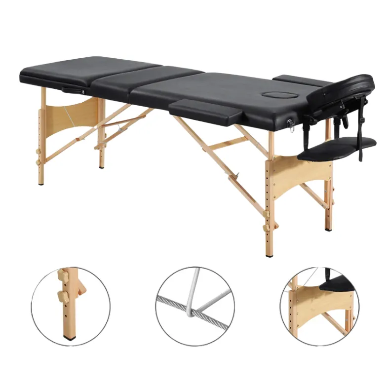 Beauty Spa Salon Furniture Portable Luxury Water Treatment Facial Milking Massage Table Bed for Spa Steam Massage Bed