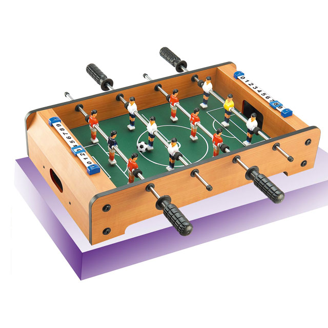 Wholesale mini table game wooden soccer table game double player game kids toys