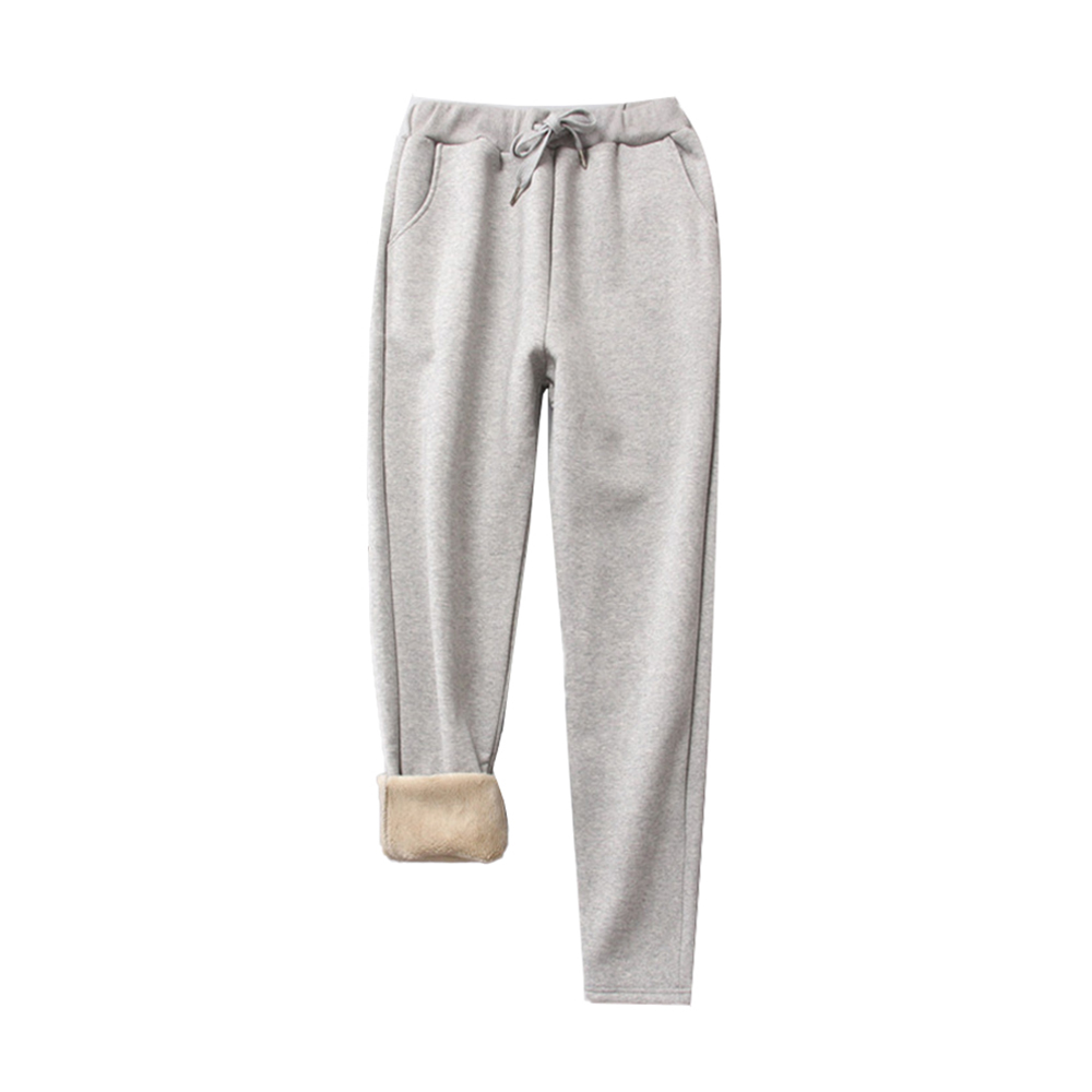 Hot Fashion lambs wool dark grey pants streetwear sweatpants track pants plus size sweatpants autumn