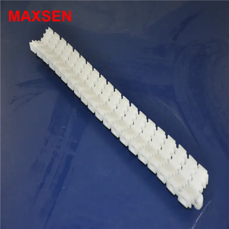 POM W43 width flexible chain for plastic conveyor small bottle cans conveying