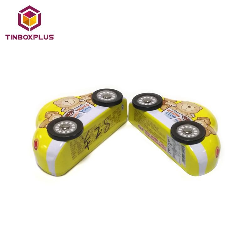 Custom Printing Adorable Car Shaped Tin Gift Storage Box