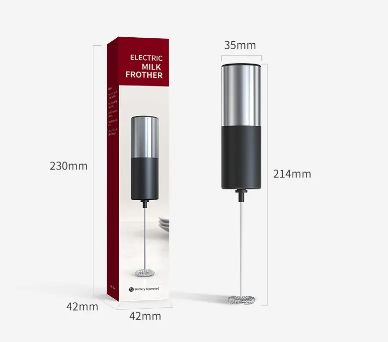 Hot sale Stainless Steel Automatic Handheld Milk Foam Maker  Drink Mixer Lattes Cappuccino Matcha Electric Milk Frother