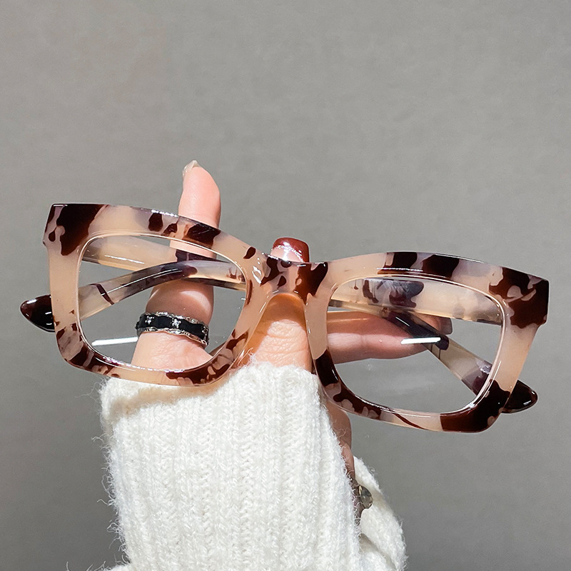 Wholesale Anti Blue Light Blocking Glasses Women Optical Clear Glasses Black Square Frame Prescription Men Eyeglasses