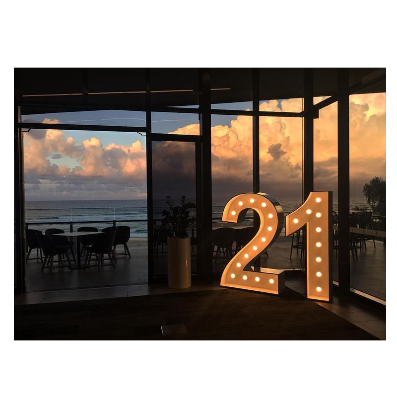 Large Marquee Letter Sign Wedding Decoration Event led Light bulb Letters Numbers Sign Manufacturer