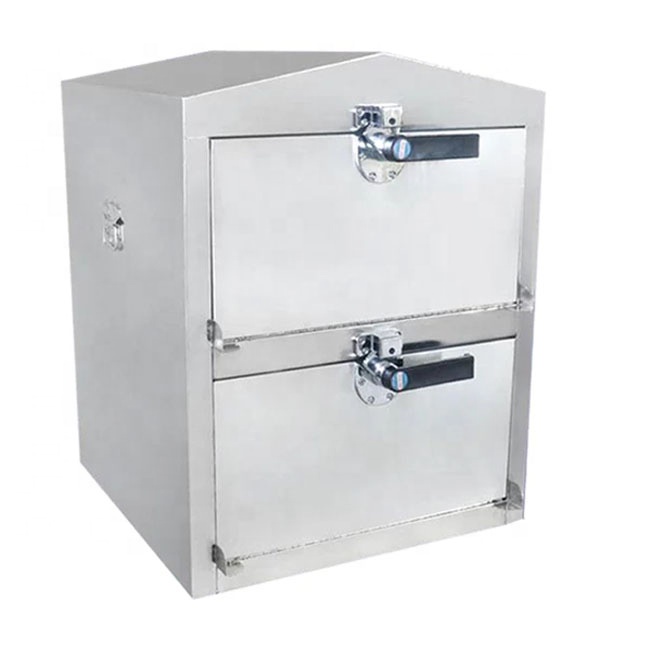 Stainless steel thickened seafood rice steamer cabinet two-door four-layer food steamer