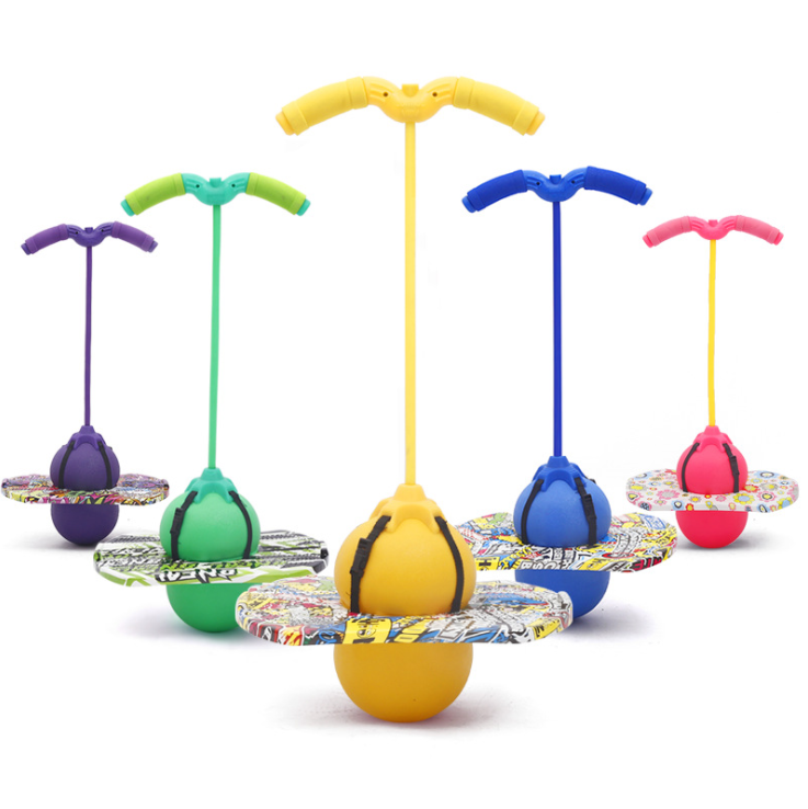 Custom Color PVC Fitness Exercise Board Balance Jumping Pogo Inflatable Lolo Bouncy Ball Fun Kids Hopper Sports