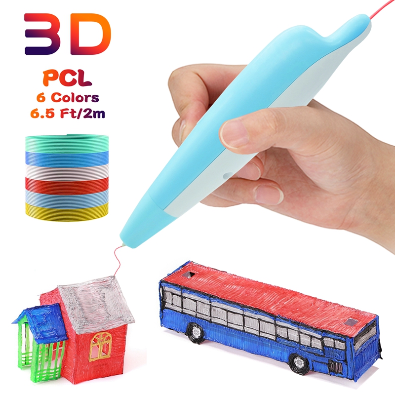 Новое поступление, беспроводная 3d-ручка, низкотемпературная 3d-печатающая ручка для детей, милые игрушки, подарки, совместимая с PCL нитью