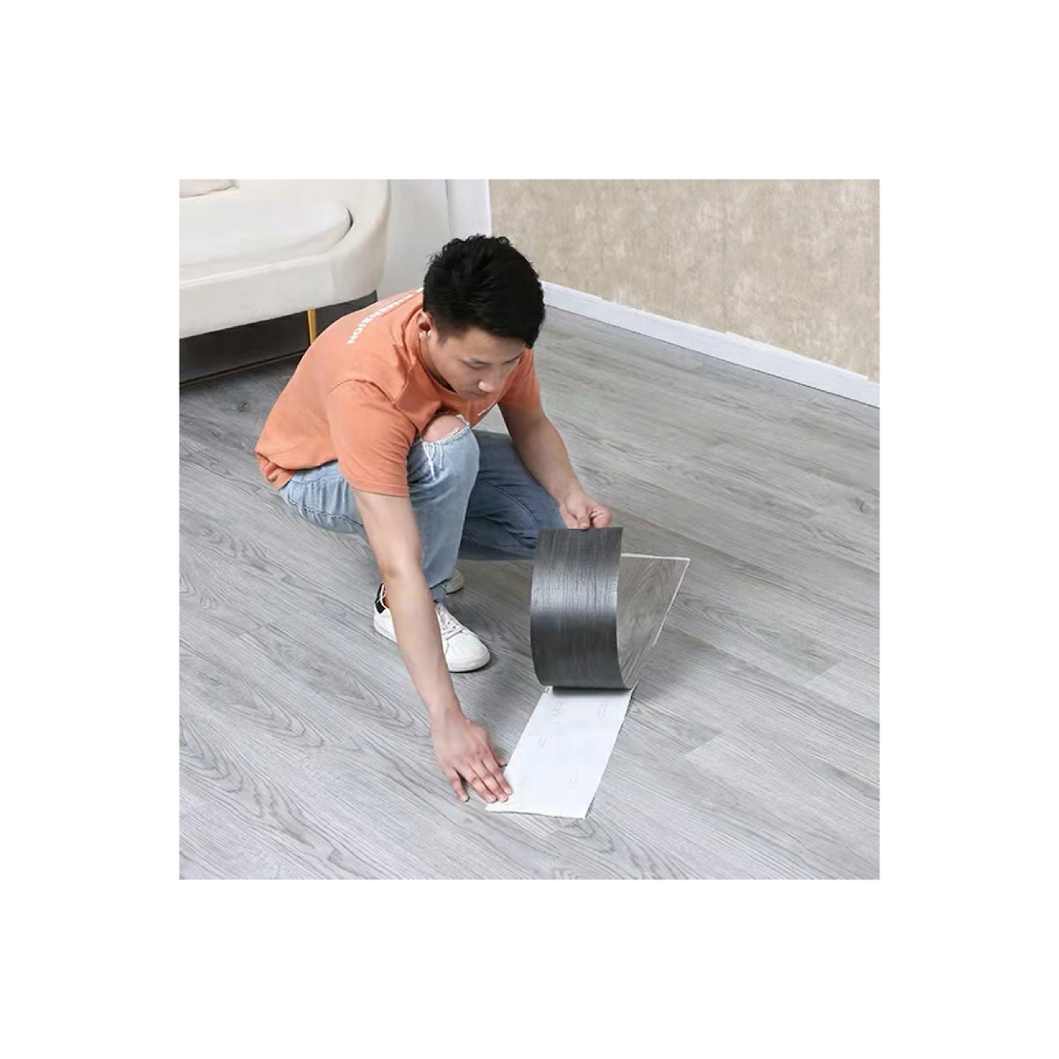 Luxury Vinyl Plank Easy Maintenance PVC plastic Flooring Peel Stick Installation Quality Vinyl Flooring
