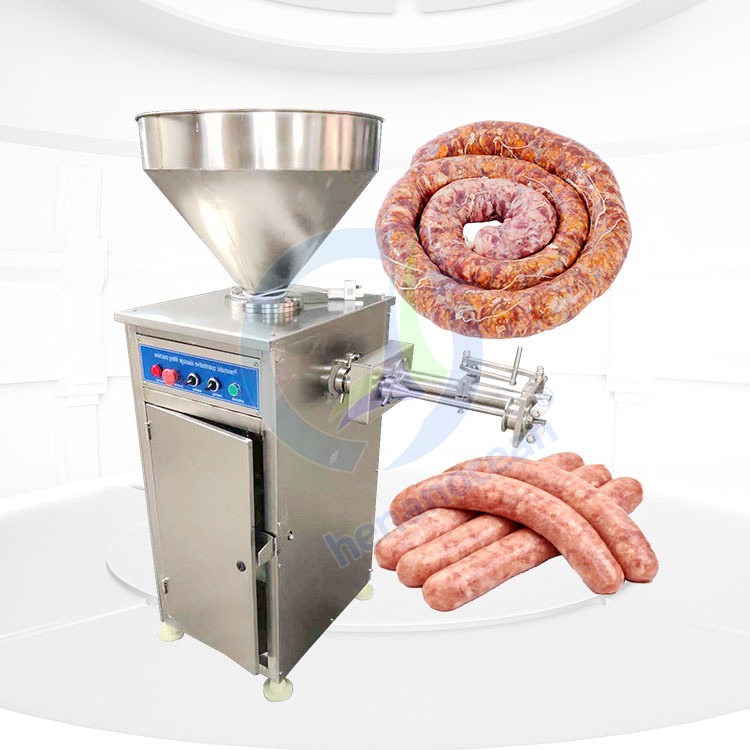 Коммерческий пайка Электрический насос Мясорубка Maker выдавливатель для пищевых продуктов с колбасный шприц разливочная машина