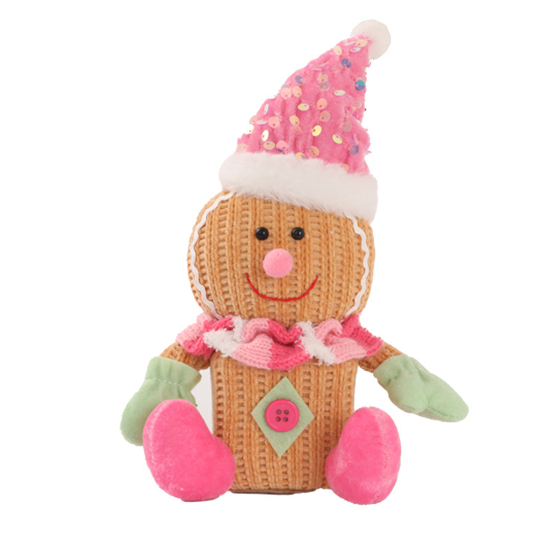 Glowing Gingerbread Man Christmas Ball & Tree Ornaments New Cross-Border Children's Party Decorative Gifts