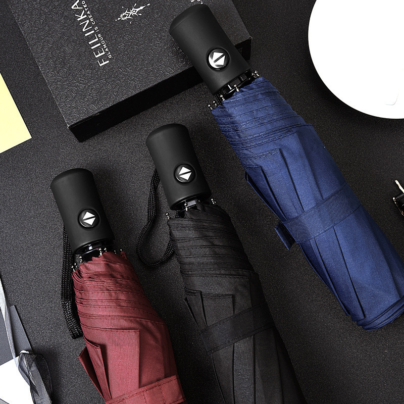 3 fold automatic small size mini bag umbrellas folding traveling pocket umbrellas