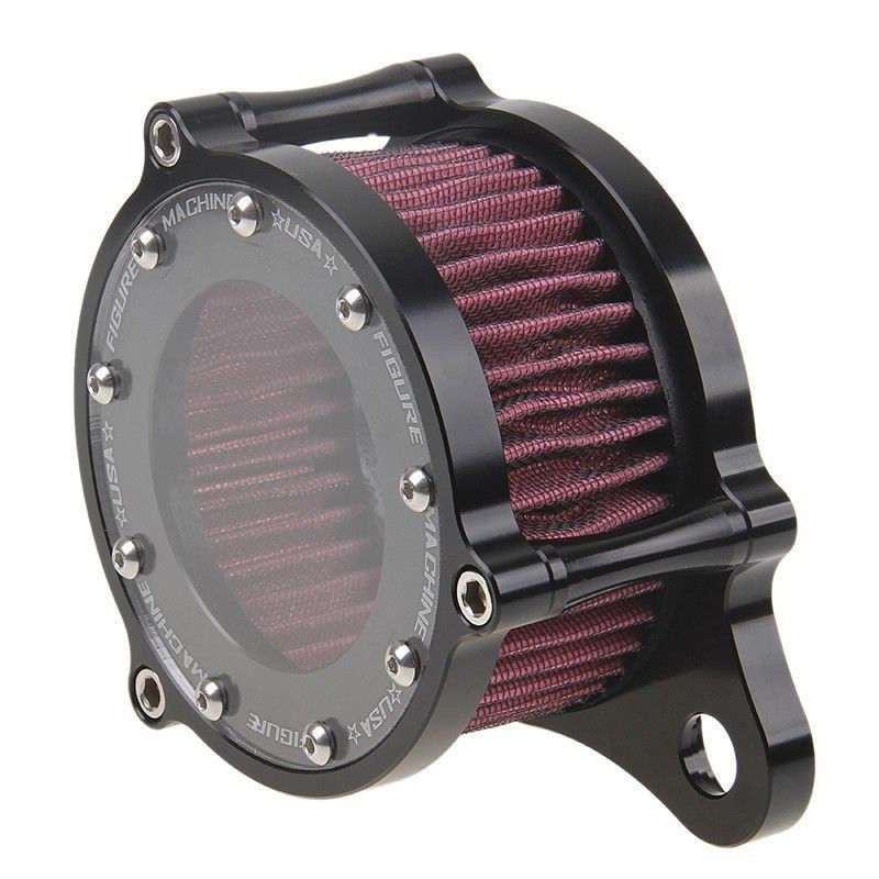 Подходит для мотоцикла Harley XL883/1200 X48 модифицированный CNC Алюминиевый прозрачный Ретро воздушный фильтр