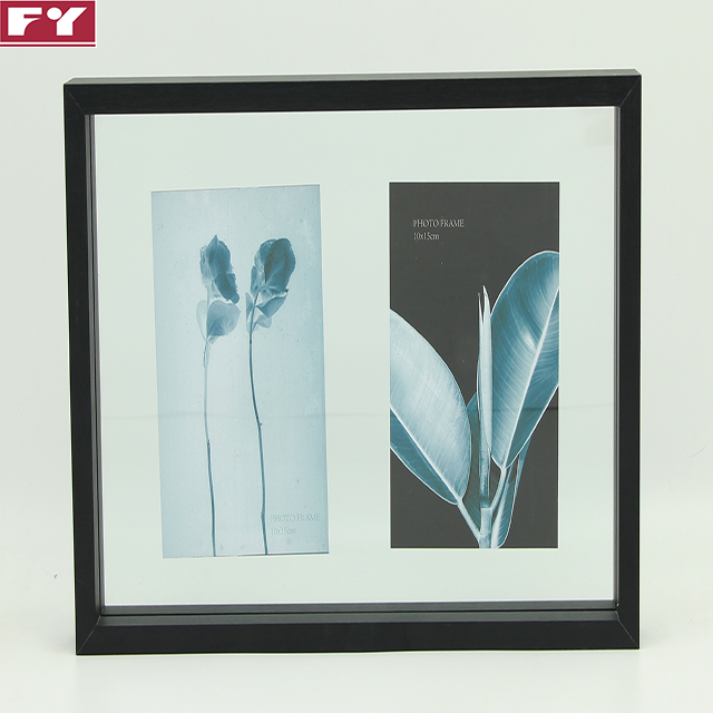 Creative three-dimensional swing table wooden glass photo frame