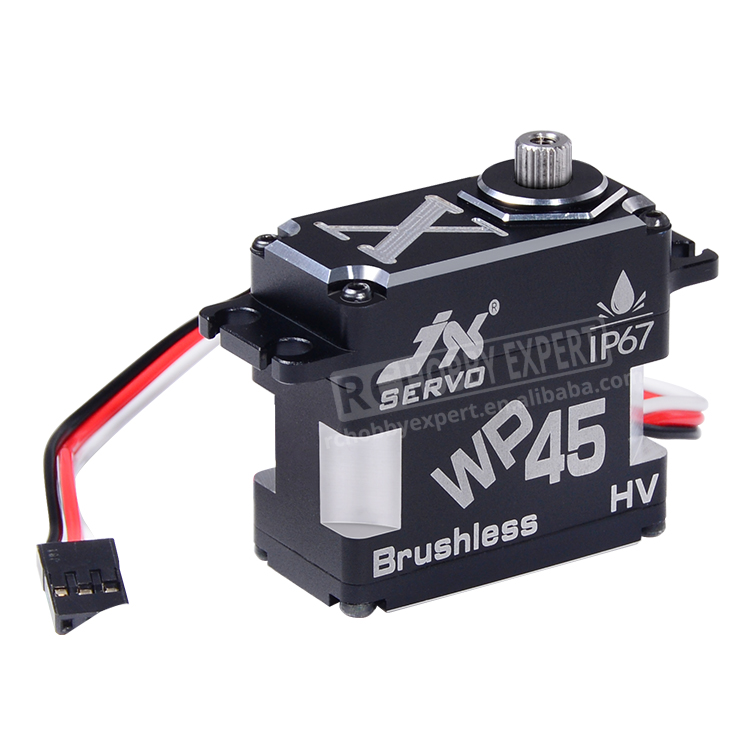 JX Servo WP45 45 кг полностью металлический IP67 Водонепроницаемый бесщеточный высококачественный сервопривод для радиоуправляемых хобби БПЛА робототехники и промышленного применения