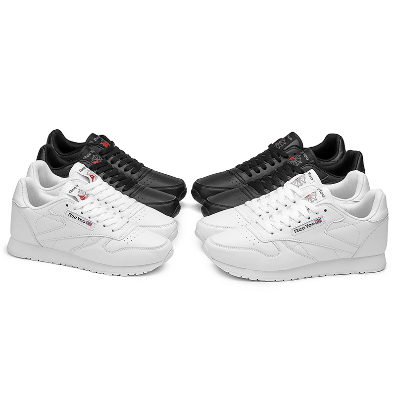 Wholesale high quality wear rubber white and black Reebok casual shoes