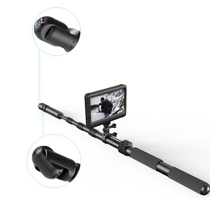 2023 NEW 8.5M Long Telescopic Pole Camera 360 IR Light Pan-Tilt High reach Inspection Earthquake  Life Detector