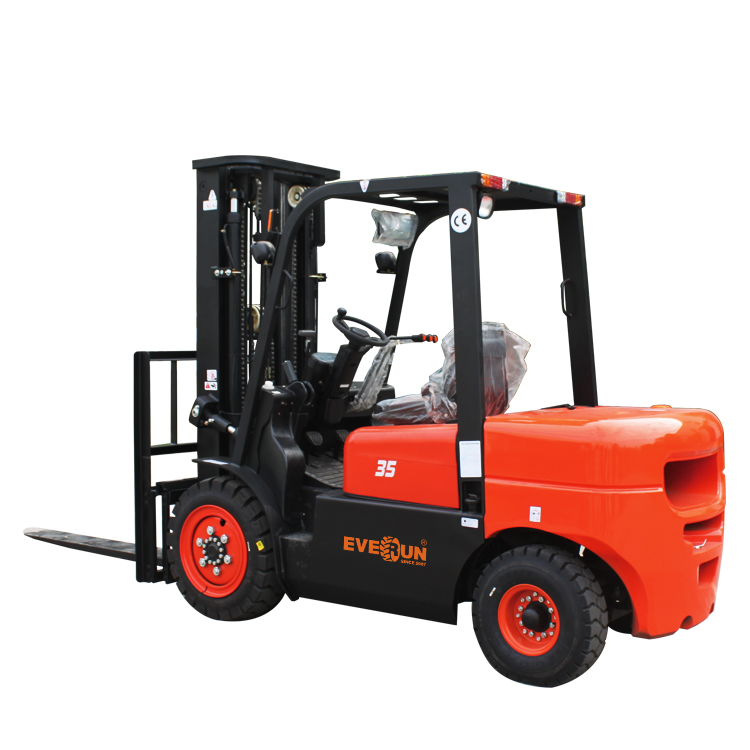 3.5Ton ERDF35 Everun китайский компактный, одобренный CE, дешевый вилочный погрузчик с импортным двигателем