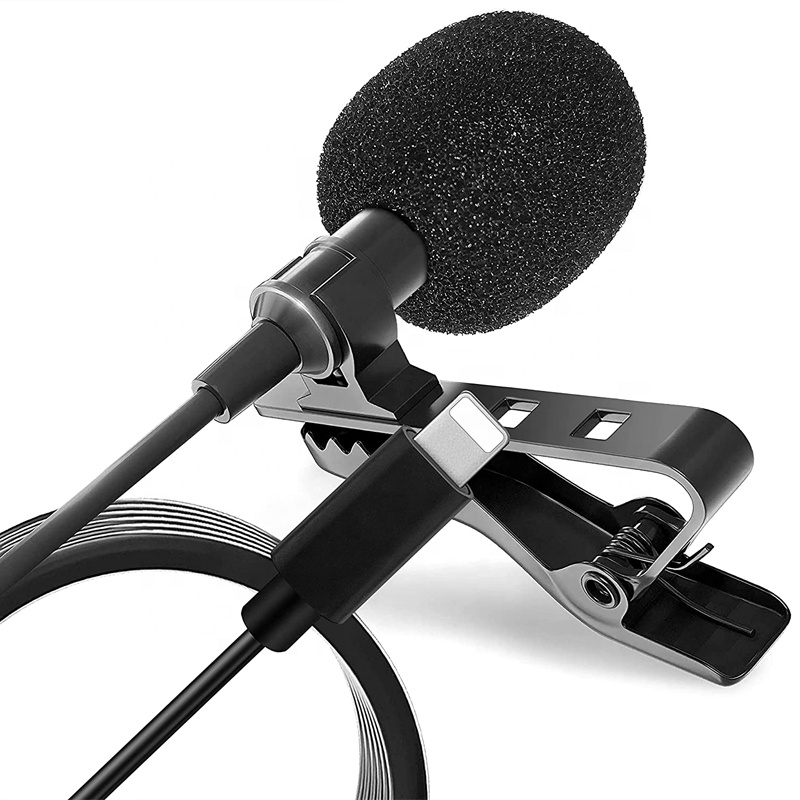 Lavalier Wireless Headset Microphone Recording Youtube Live Interview Mic For Iphone Pc Noise Reduction Microphone