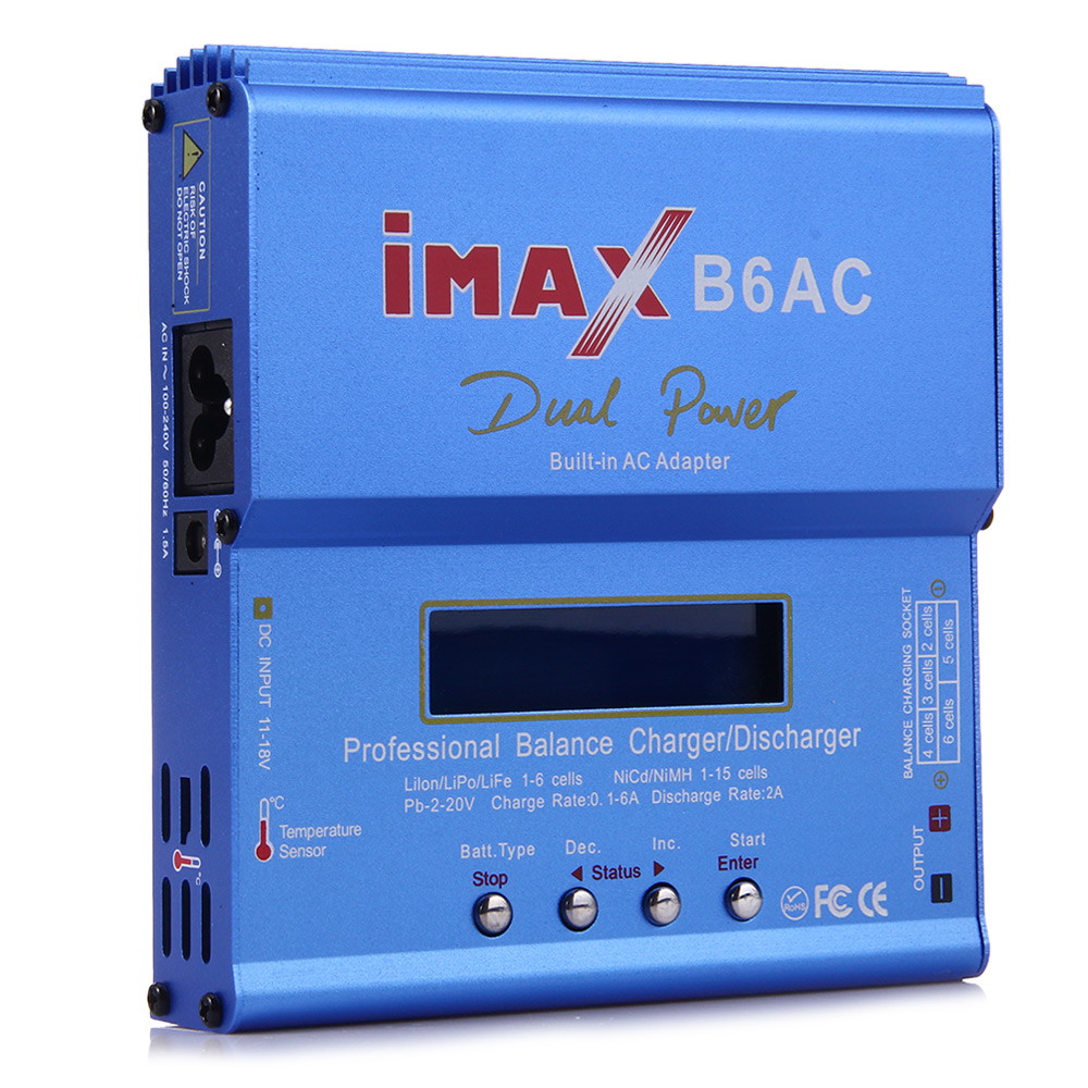Зарядное устройство IMAX B6AC баланс зарядное устройство 80 Вт 6A вдвое большая мощность провод с силикатной гелевой батареи: литий-полимерный литий-ионный аккумулятор никель-металл-гидридных и никель-кадмиевых типов аккумуляторов для зарядного устройства