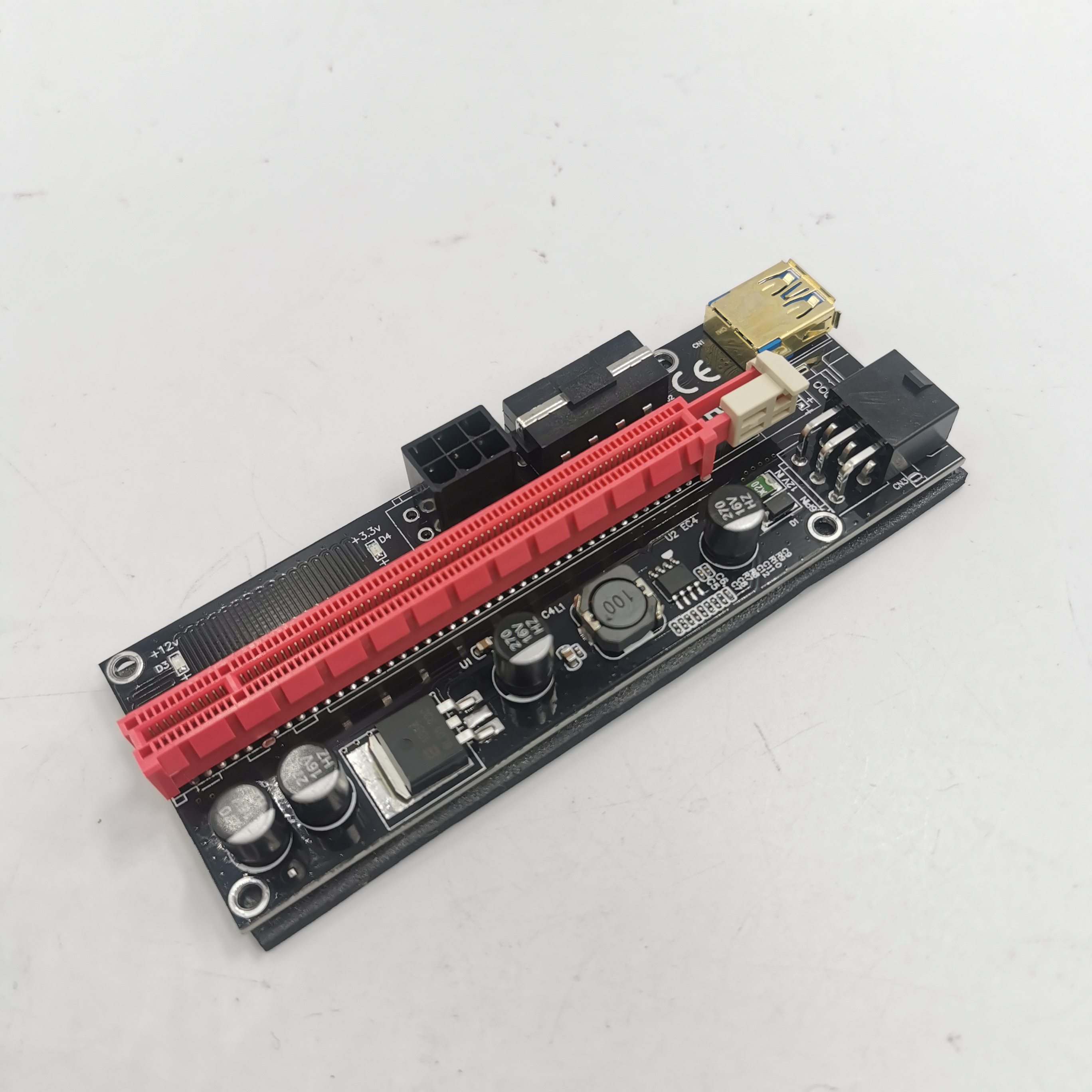 PCIE RISER 009S VER009S расширитель карты 1X до 16X PCI Express адаптер USB 3,0 кабель питания 1 м