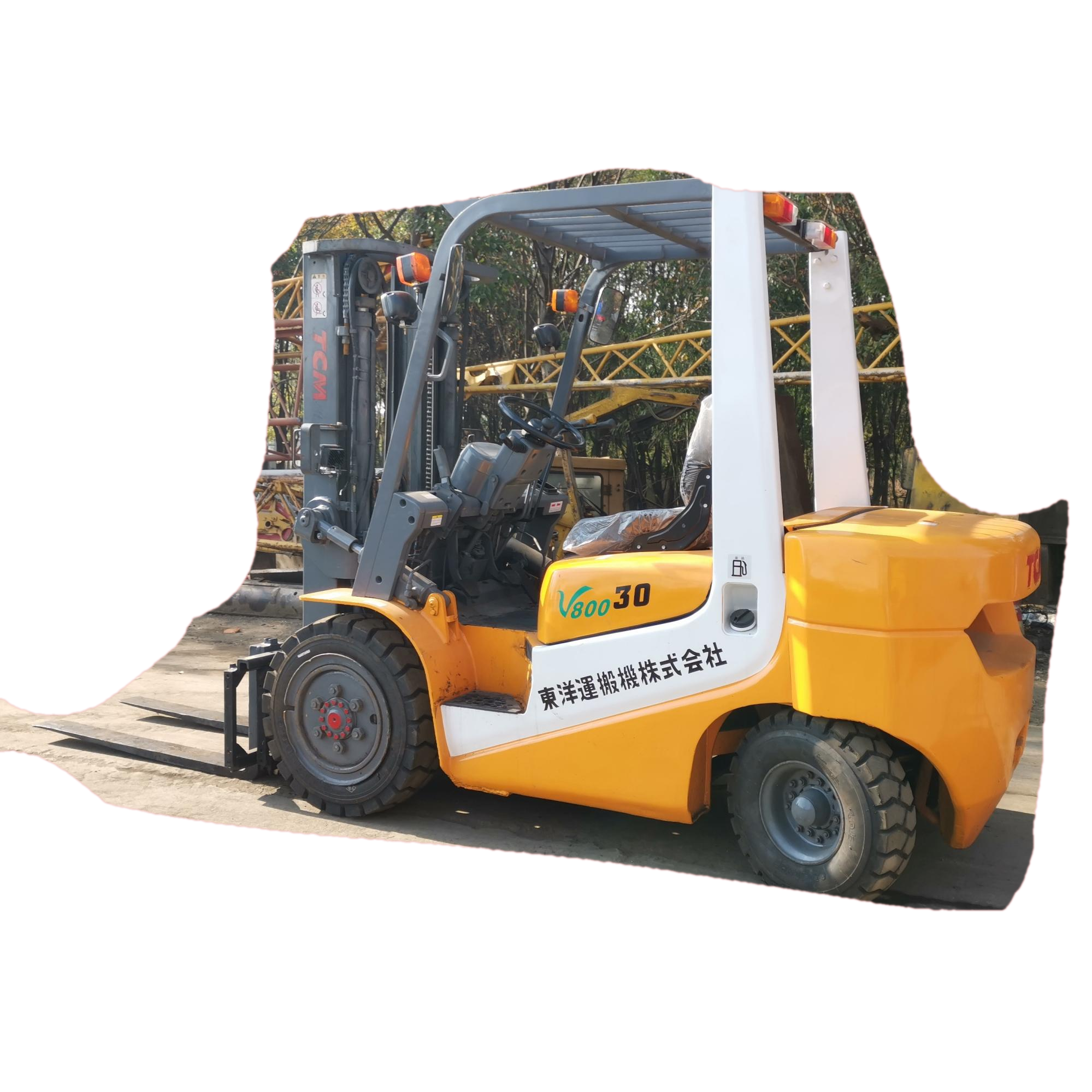 TCM 3 Ton japan brand FD30T6 used diesel forklift equipment handling machinery isuzu engine Gantry height 4500mm