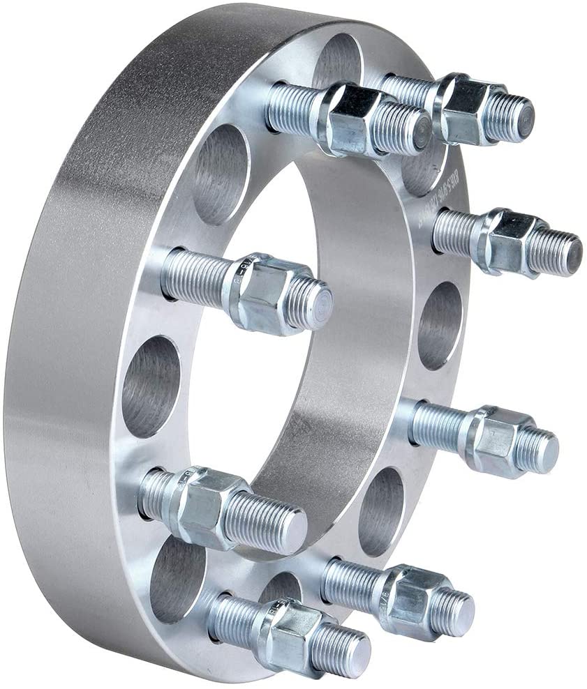 8 Lug Wheel Spacers 1.5 inch 8x6.5 to 8x6.5 8x165.1mm 126.15mm CB 9/16" Studs Compatible with for F-ord F250 F350 Ram 2500