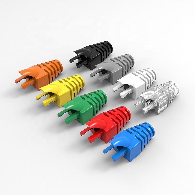 Linkwylan сетевой кабель защиты сапоги для RJ45 модульный разъем Cat5e Cat6 диаметр 5,7-6,2 мм пластиковые защитные рукава 9 видов цветов