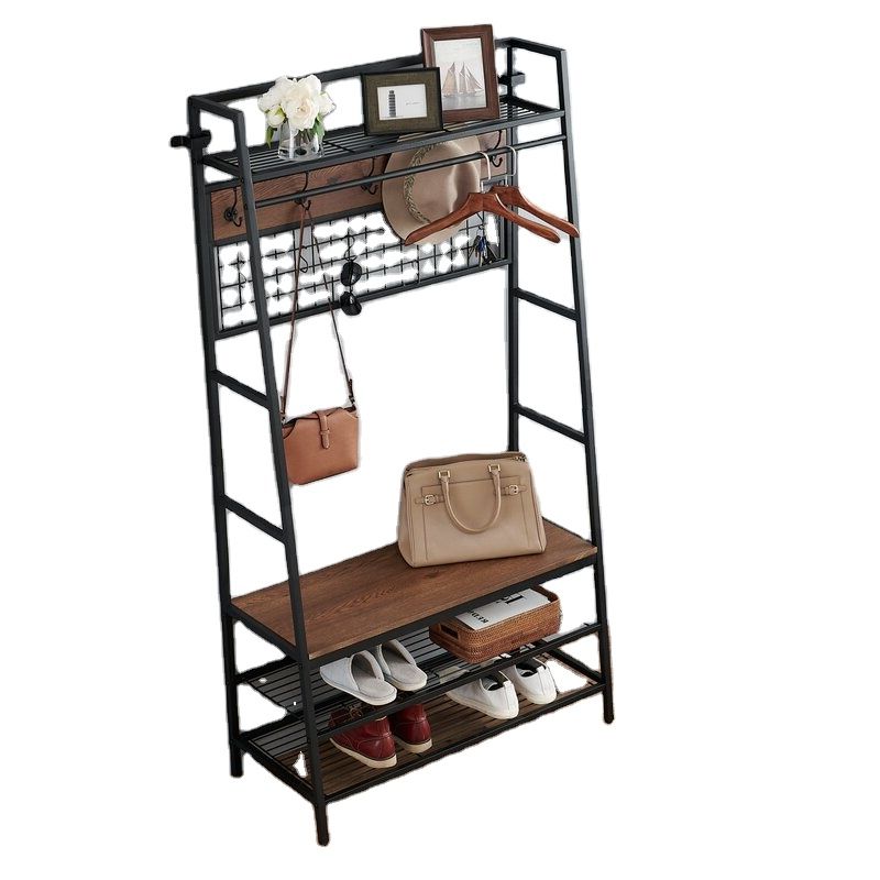Household Entrance Foyer Unique Coat Bedroom Shoes And Clothes Rack