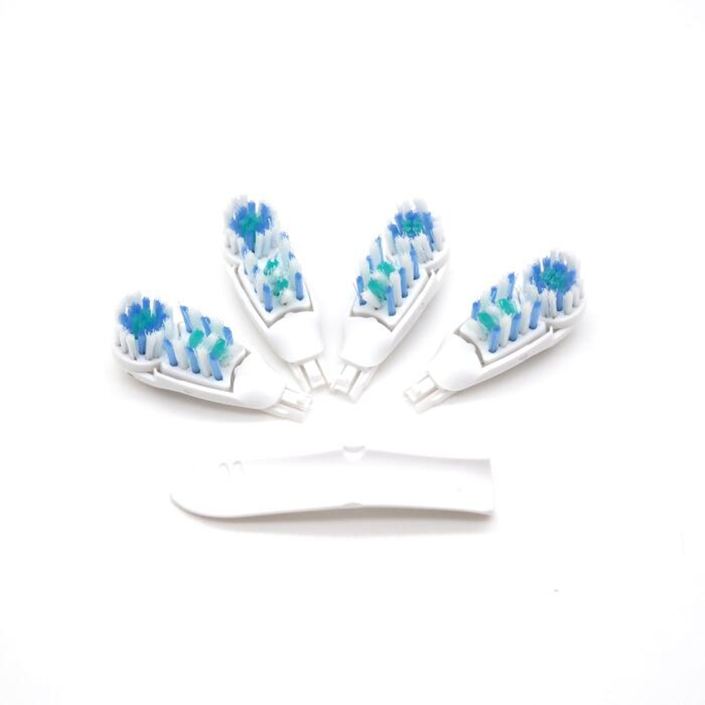 4pcs Sensitive Replacement Electric Replacement Tooth Brush Heads, Dual Clean Rotating Sets for Oral B Power