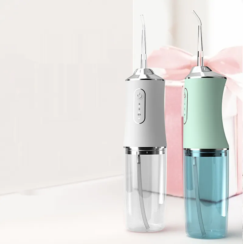 Other Oral Irrigator Hygiene Products Teeth Whitening 220Ml 4 Nozzles Water Tank Cordless Usb Dental Floss Water Flosser