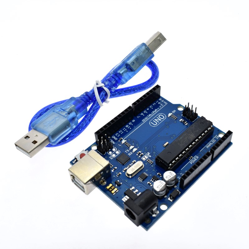 ARDUIN0 R3 MEGA328P ATMEGA16U2 макетная плата Diy стартовый комплект с синим кабелем