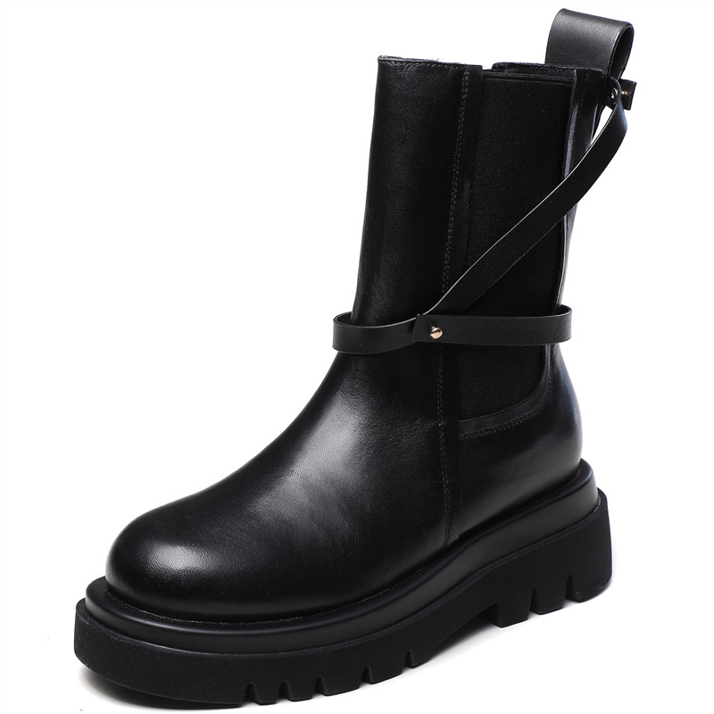 2021 New Design Dropshipping Custom Logo Winter Platform Boots Women Chunky Platform Boots Luxury Brand Designer Chelsea Boots